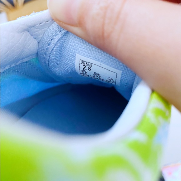 Vans | Kids Tie Dye Old Skool School V Shoe Skull Ballad Blue New 2.5 Girls - Picture 10 of 12